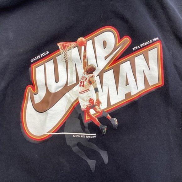 Nike Air Jordan Jumpman Fleece Zip up Hoodie NBA Finals 1998 Game 4 Men's Med - Picture 3 of 6